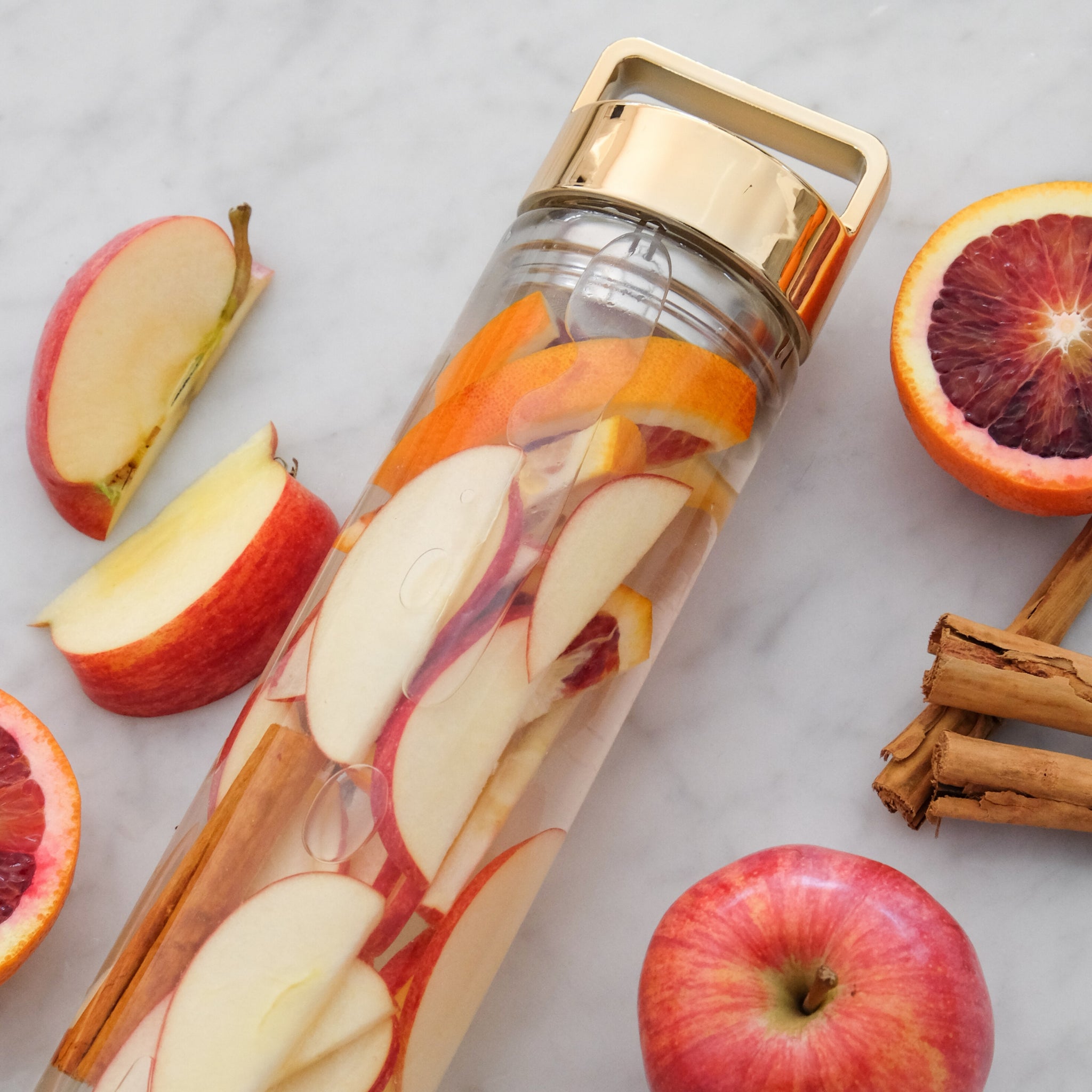 Blood Orange, Apple + Cinnamon Detox Water