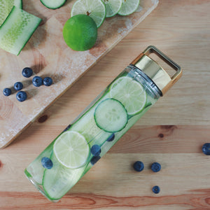 Cucumber, Blueberries & Lime Detox Water