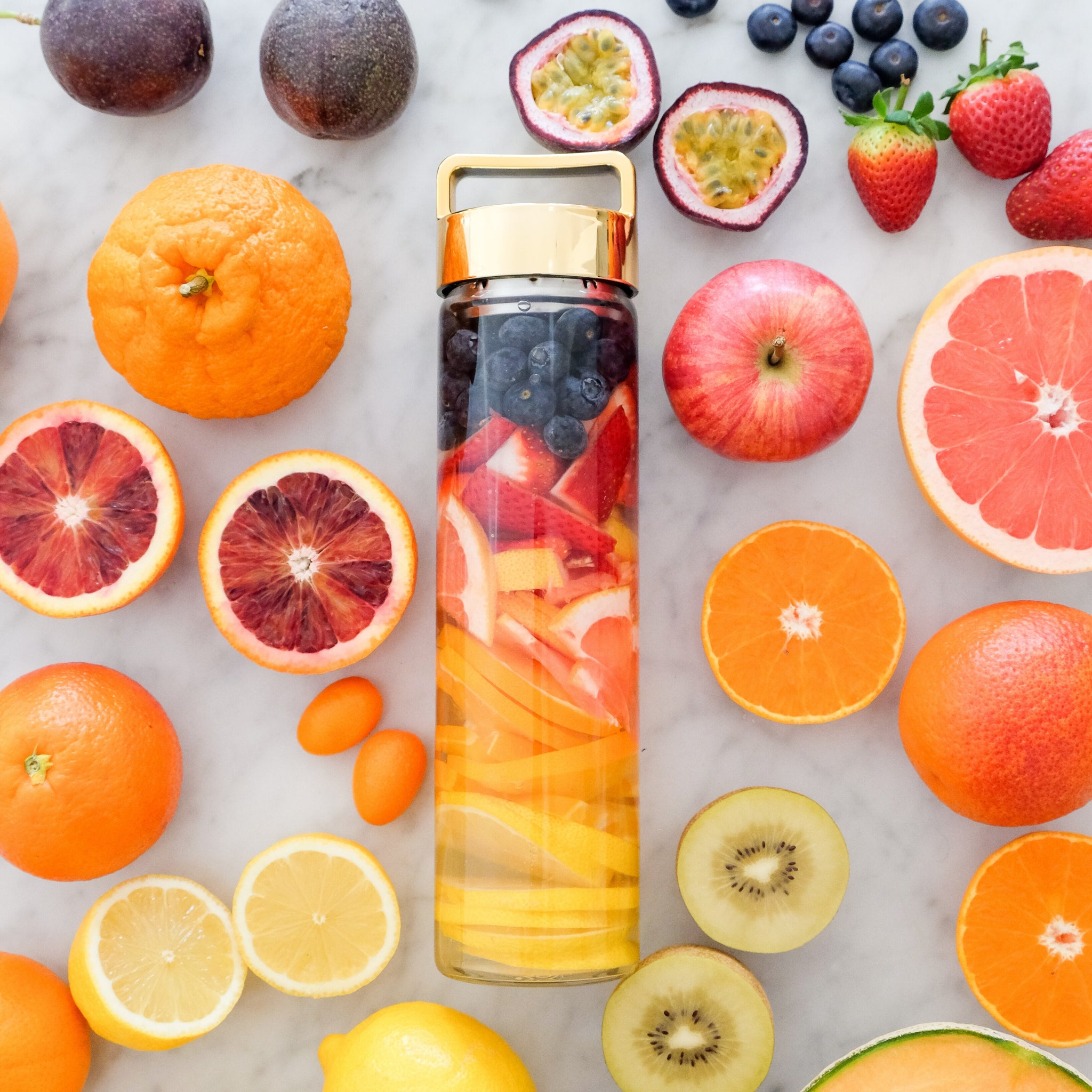 Blueberry, Strawberry, Grapefruit, Orange & Lemon Detox Water