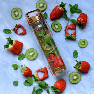 Strawberry, Kiwi & Mint Detox Water // by @alphafoodie