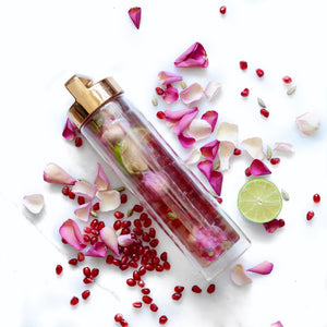 Rose, Pomegranate & Lime Beauty Tonic // @alphafoodie