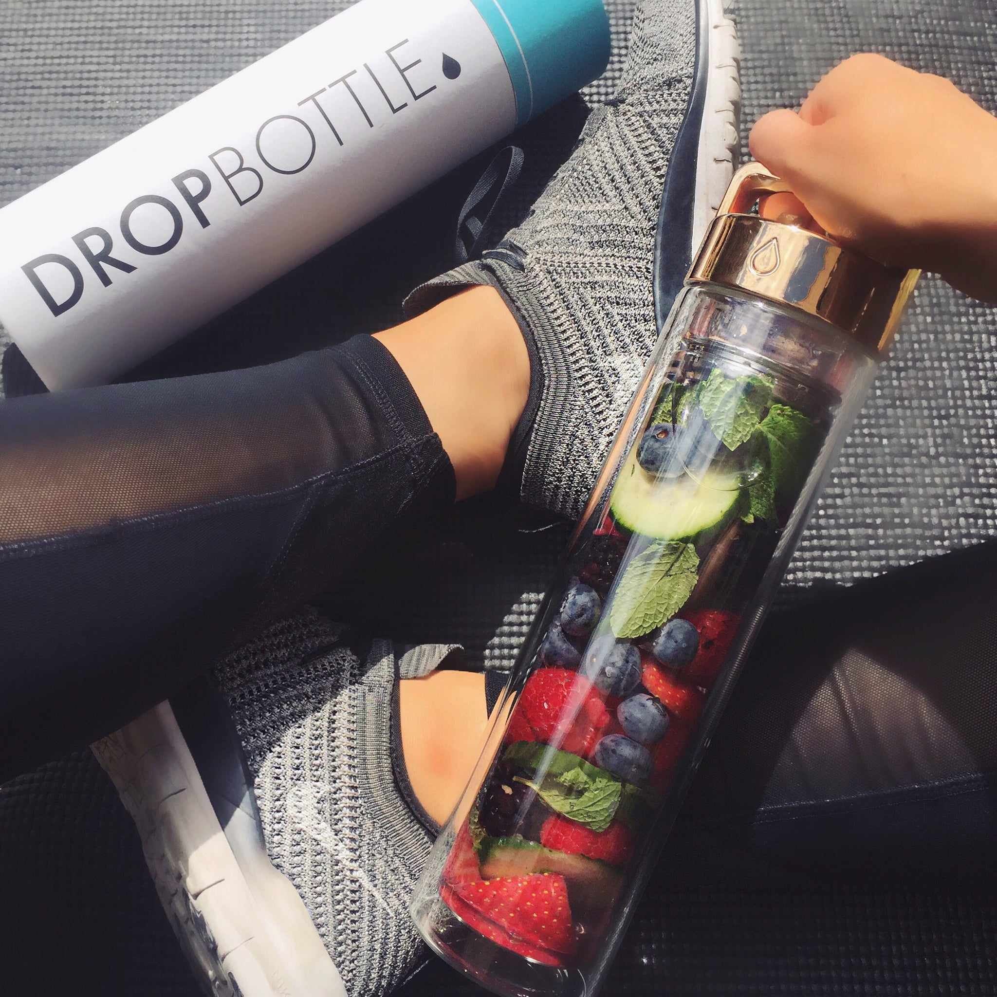 Strawberry, Blueberry, Raspberry, Cucumber & Mint Detox Water // @alexsawyer02